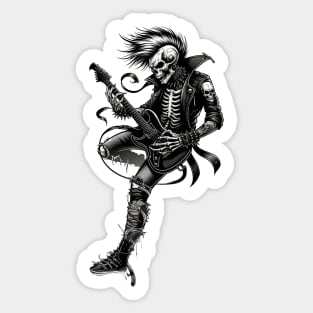 Skeleton Rocker Sticker